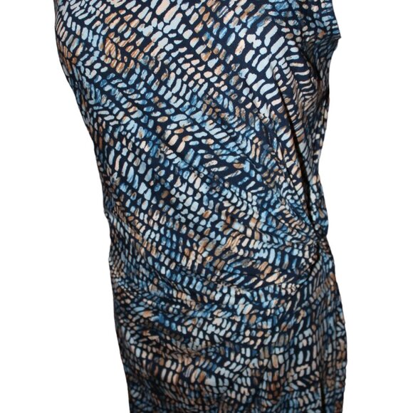 SALE! NIC+ZOE Raindrops Waterdrops Twisted Ruched Lined Dress S Small NWOT's - Picture 3 of 9